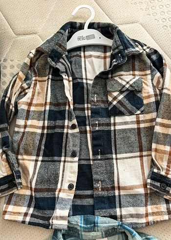 Erkek Çocuk Çok Renkli Batik Desenli Uzun Kollu Gömlek - Görsel 5