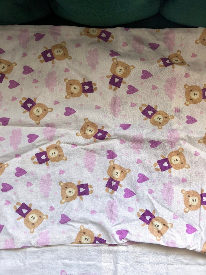 Pembe Baskılı Polar Bebek Nevresim Takımı - Görsel 5