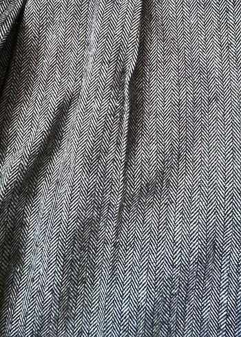 Gri Midi Kadın Yün Kumaş Pantolon - Görsel 4