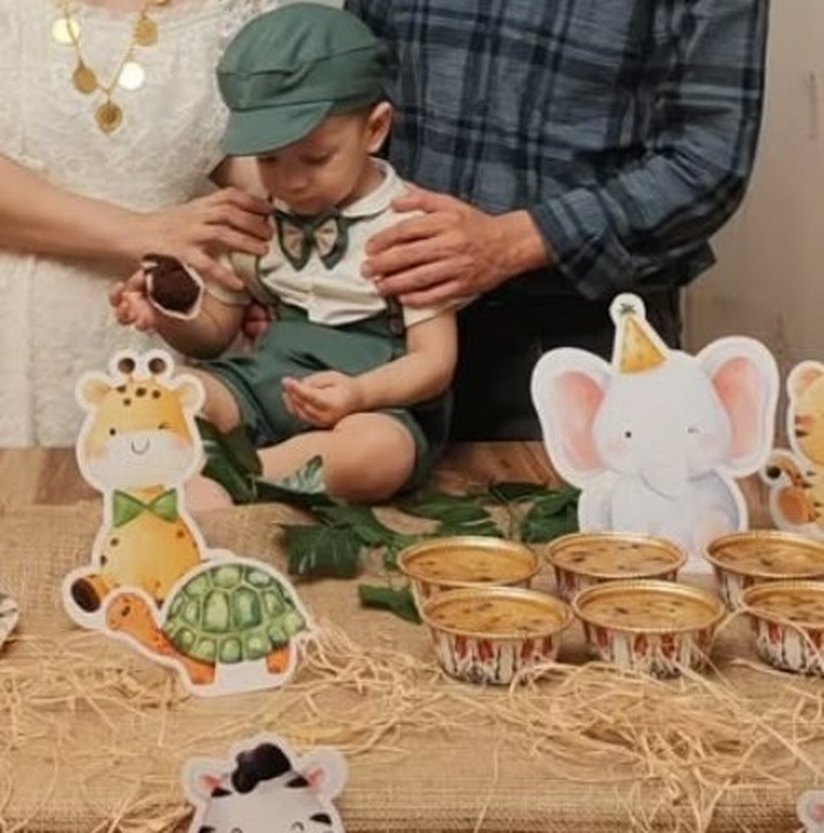 Çocuk Yeşil Şortlu Askılı Takım - Görsel 2