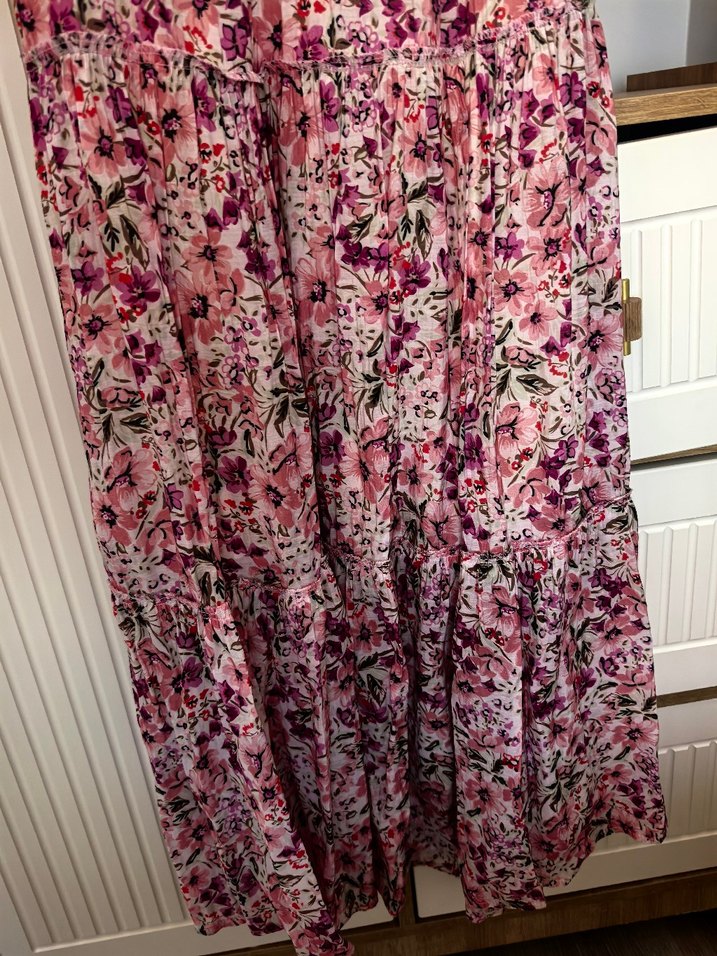 Pembe Bohem Uzun Elbise - Görsel 2