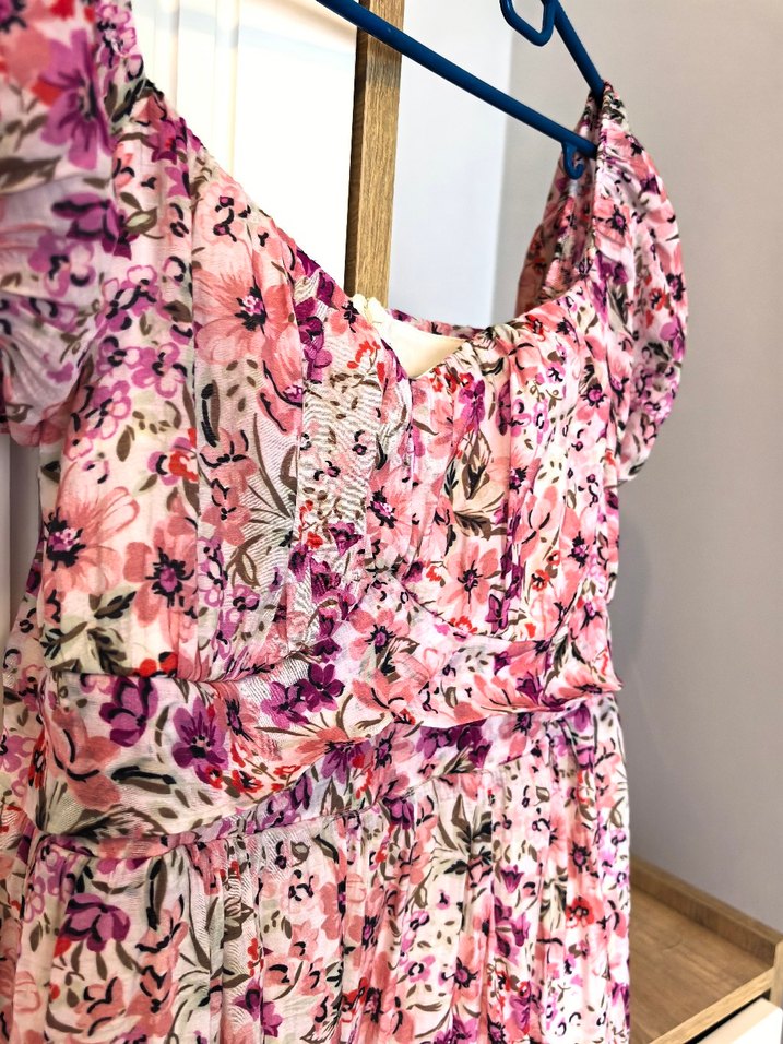 Pembe Bohem Uzun Elbise - Görsel 4