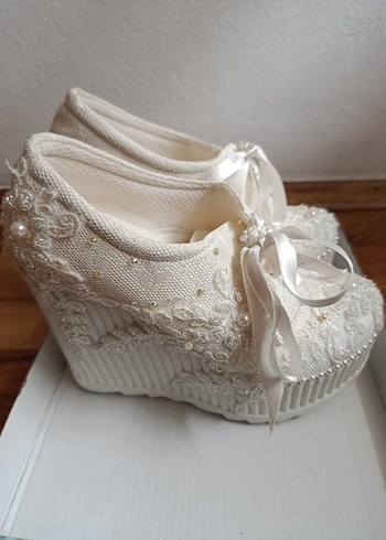 Gelin ayakkabısı 1 defa kullanıldı - Görsel 3