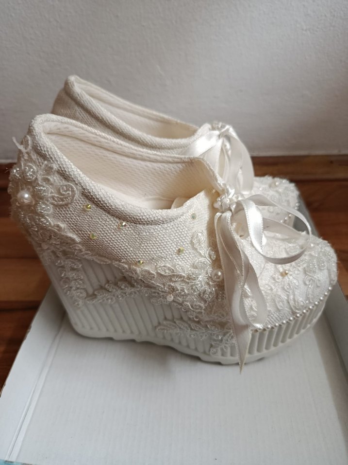 Gelin ayakkabısı 1 defa kullanıldı - Görsel 3