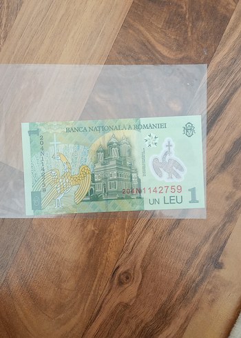 Romen 1 Leu Hatıra Banknotu - Görsel 2