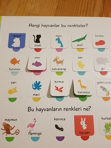 Beden Renk 100 Kanatçıkta şekiller ve renkler Martı yayınları