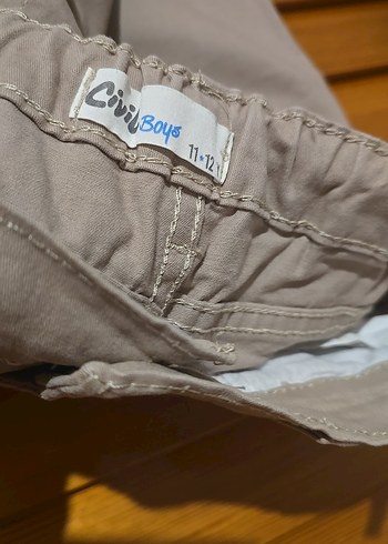 Bej Kemerli Rahat kesim pantalon - Görsel 3