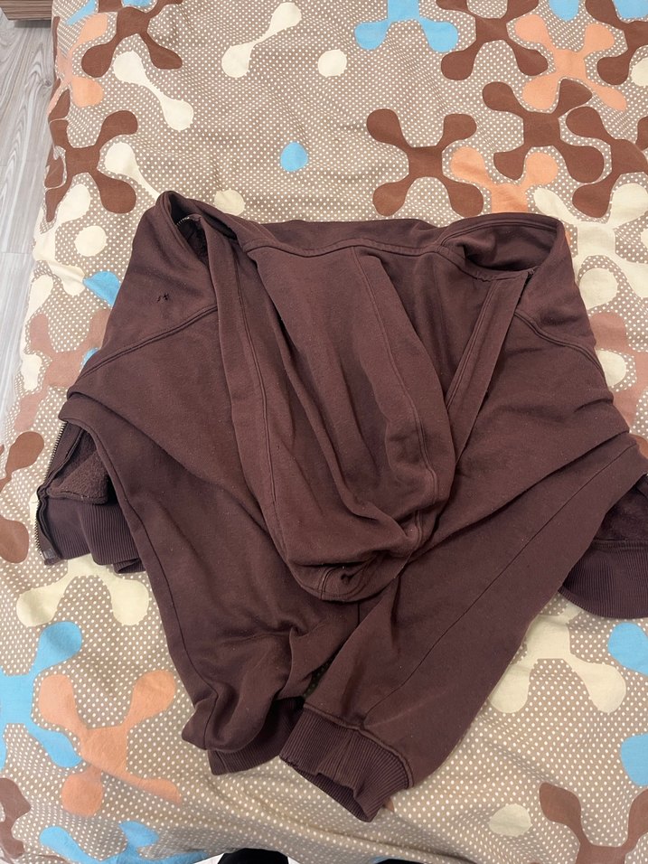 Kahverengi Fermuarlı Kapüşonlu Sweatshirt - Görsel 3