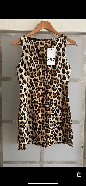 Zara leopar elbise