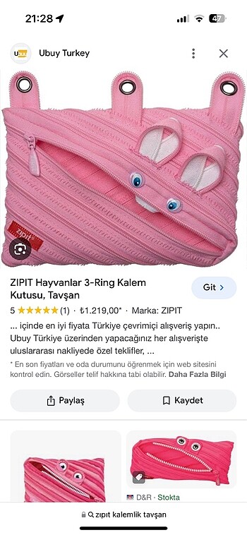 Zıpıt yeni kalem kutusu
