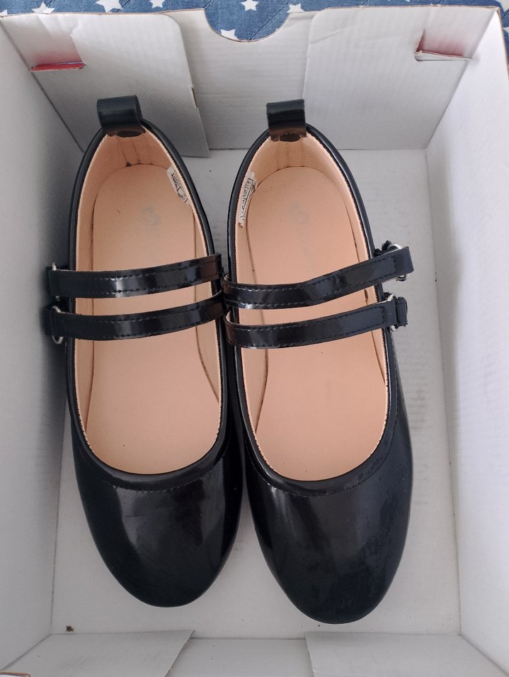 Kız Çocuk Siyah Rugan Tokalı Babet - Görsel 2