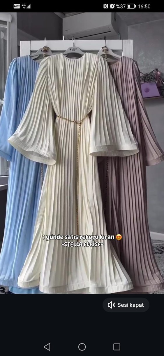 Beyaz İpek Dokulu Kadın Bohem Kuşaklı Elbise - Görsel 2