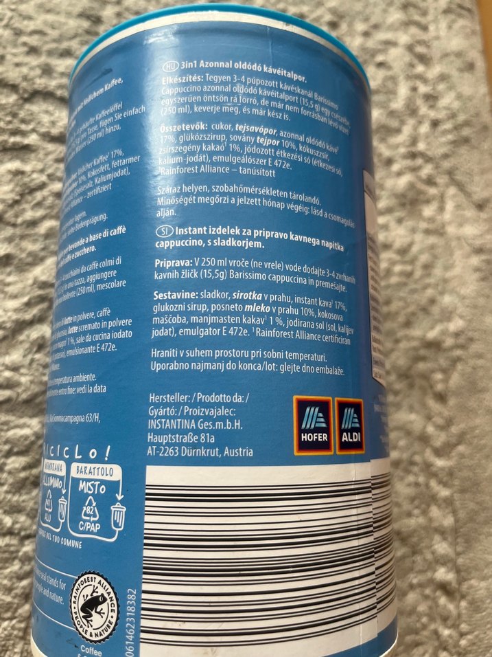 Barissimo Klasik Cappuccino 500g YURT DIŞI ÜRÜNÜ - Görsel 4