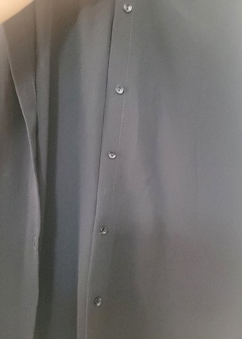 s Beden siyah Renk Dantel Detaylı Gömlek