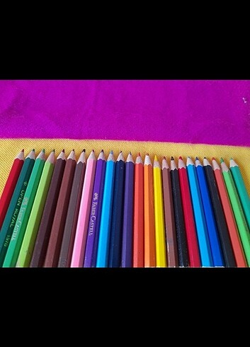 24 ADET RENKLI BOYA KALEMLERI