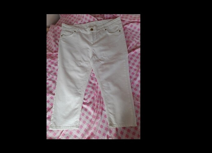 BEYAZ YAZLIK PANTALON