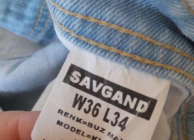 36 Beden mavi Renk BUYUK BEDEN SIFIR KOT PANTALON