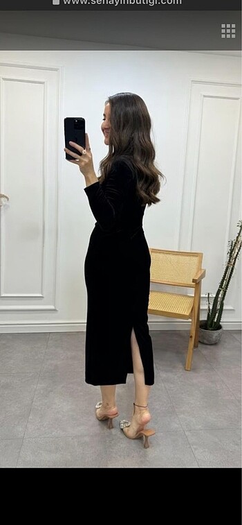 Zara Kadife Elbise