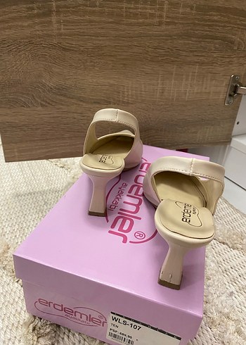 Bej Stiletto Topuklu Kadın Abiye Ayakkabı - Görsel 2