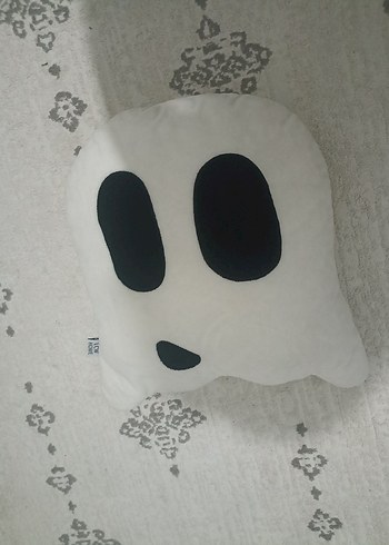 Gri Beyaz Peluş  yastık - Görsel 2