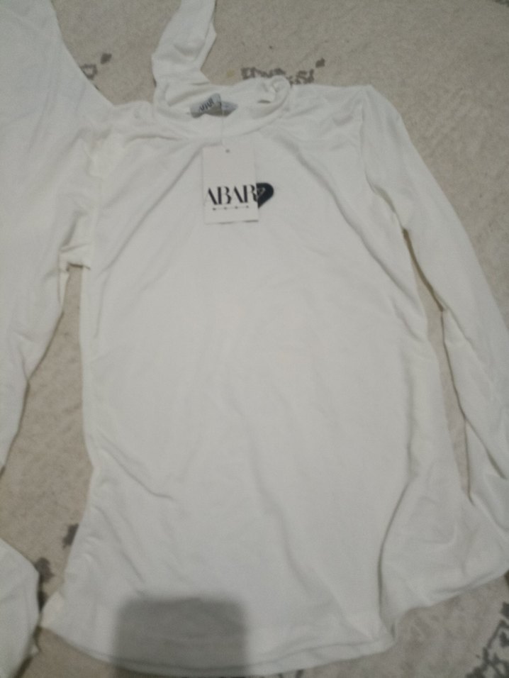 Beyaz Uzun Kollu Body 5 tanesi 400 - Görsel 3