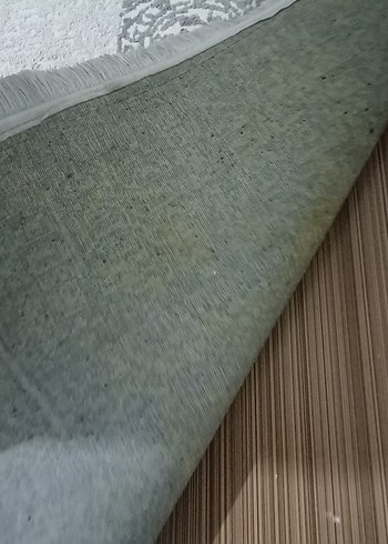 Gri İşlemeli Beyaz Halı6 metre - Görsel 5