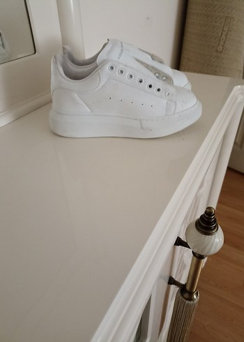 Alexander McQueen Beyaz Minimalist Platform Spor Ayakkabı marka ayakkabı