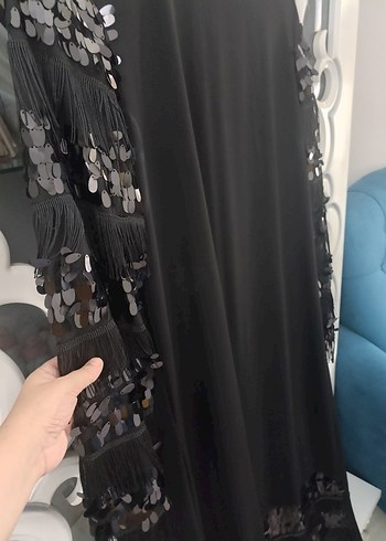 Trendyol & Milla Siyah Drapeli Gotik Uzun Kollu Elbise