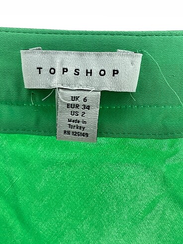34 Beden yeşil Renk Topshop Midi Etek %70 İndirimli.