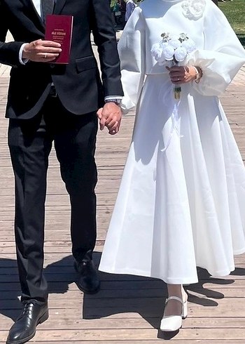 MANUKA ETEKLİ TAKIM- nikah elbisesi - Görsel 4