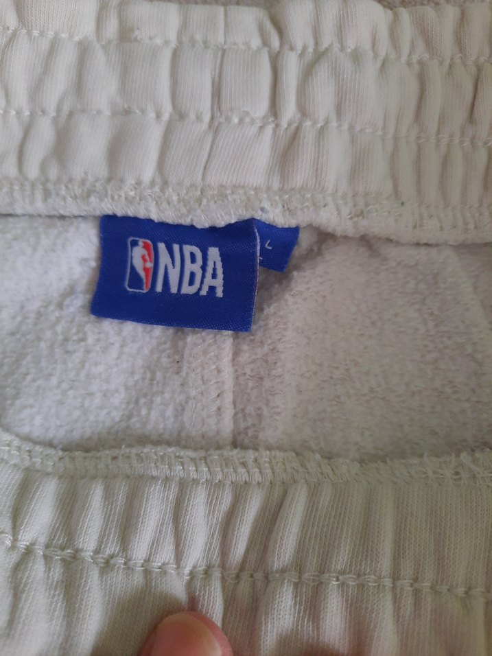 Beyaz Chicago Bulls Pamuklu Salaş Sweatpants - Görsel 3