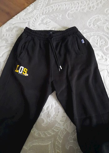 Siyah erkek Rahat Kesim Eşofman Altı - Görsel 2