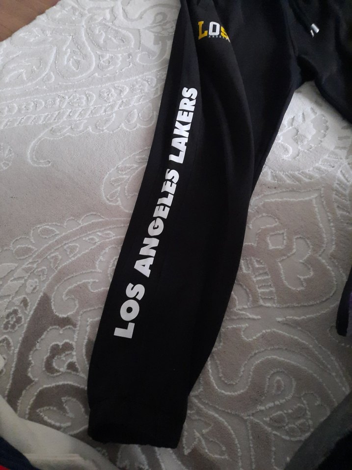 Siyah erkek Rahat Kesim Eşofman Altı - Görsel 3