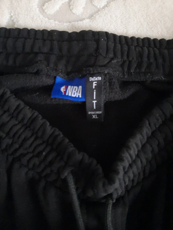 Siyah erkek Rahat Kesim Eşofman Altı - Görsel 4