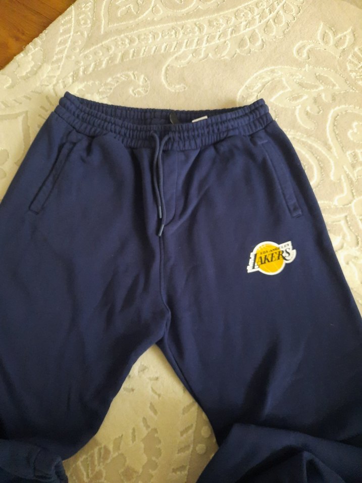 Lakers Baskılı Mavi Erkek Eşofman Altı - Görsel 3