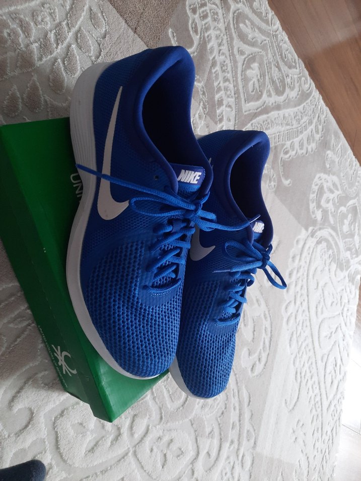 Mavi Nike Bağcıklı Spor erkekSneaker - Görsel 3