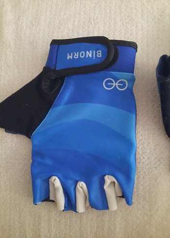 Diğer Mavi Biker Erkek Eldiveni Velcro