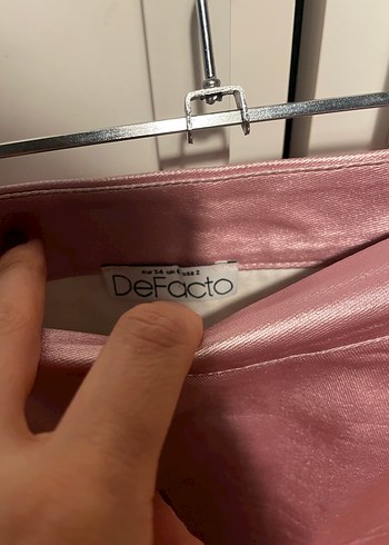 Parlak Pembe Deri Mini Etek - Görsel 2