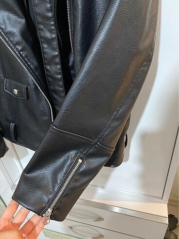 xs Beden siyah Renk H&M Deri Ceket