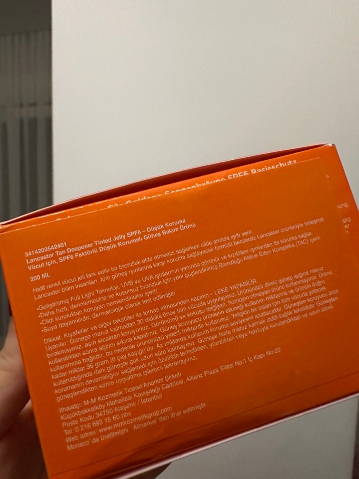 Lancaster Bronzlaştırıcı Tonlu Jel SPF 6 - Görsel 2