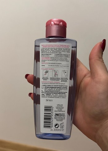 Loreal Paris L'Oréal Paris Micellar Makyaj Temizleme Suyu 200 ml