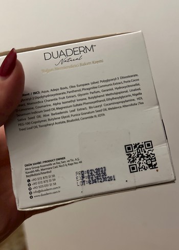 Bioderma Duaderm Yoğun Nemlendirici Bakım Kremi