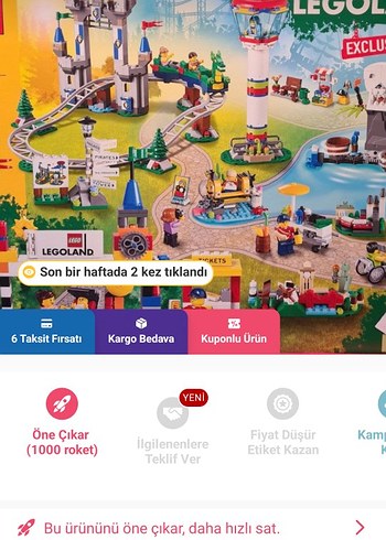 LEGO Legoland Temalı Eğitim Oyuncak Seti