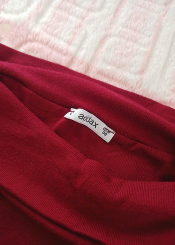 Straplez Bordo Bluz - Görsel 3