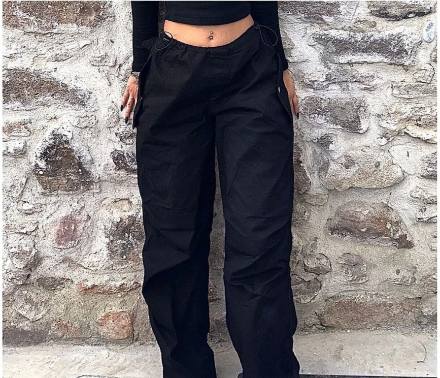 Siyah Salaş Kadın Sweatpant - Görsel 3