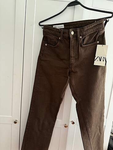 34 Beden Zara kahve straight jean