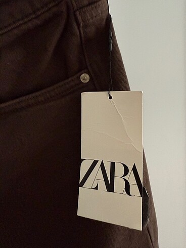 Zara kahve straight jean