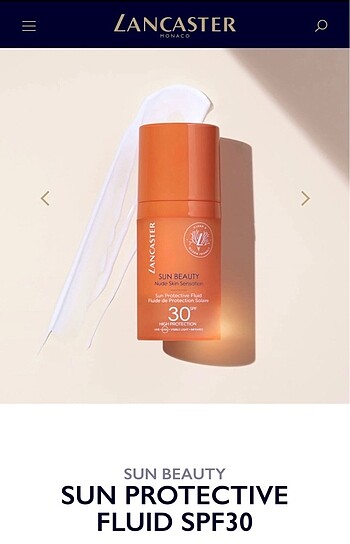 Lancaster Lancaster 30 SPF Yüz Güneş Kremi
