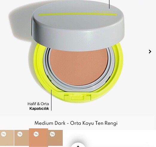 Shiseido BB Compact Medium Dark- Orta Koyu Renk