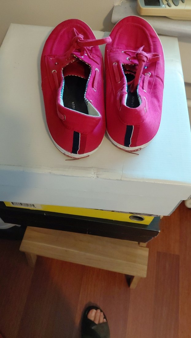 Düğmeli kırmızı Kadın Spor Ayakkabı tommy hılfıger - Görsel 3